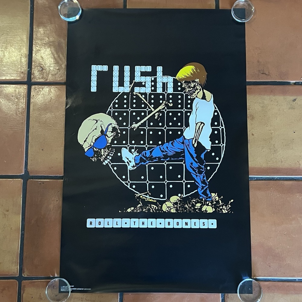 Rush Rolling the Bones Vintage 1992 Poster 22 x 34" NOS